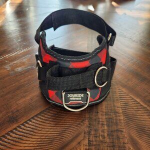 Joyride Dog Harness | Red and Black Plaid | Small, 10-19 lbs